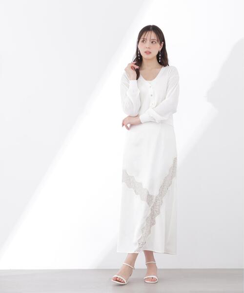 PROPORTION BODY DRESSING（プロポーションボディドレッシング）の「レーストリムスカート / 1216120407（スカート・レディース・オフホワイト/ホワイト系その他・P/S/MEDIUM/SMALL）」の8枚目の写真