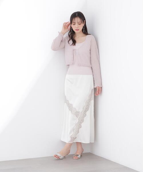 PROPORTION BODY DRESSING（プロポーションボディドレッシング）の「レーストリムスカート / 1216120407（スカート・レディース・オフホワイト/ホワイト系その他・P/S/MEDIUM/SMALL）」の10枚目の写真