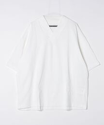 【my beautiful landlet】 USA COTTON V-NECK BIG T-SHIRT