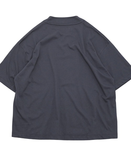 my beautiful landlet(マイビューティフルランドレット)の「【my beautiful landlet】 USA COTTON V-NECK BIG T-SHIRT(Tシャツ/カットソー・メンズ・ブラック/オフホワイト/グレー/チャコールグレー・FREE)」の14枚目の写真