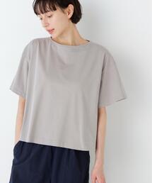 ◆【ウォッシャブル】刺繍ロゴ入り天竺Tシャツ