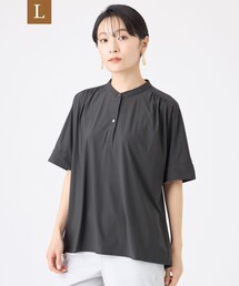 【L】【接触冷感・マシンウォッシャブル】コンチェロプルオーバーブラウス