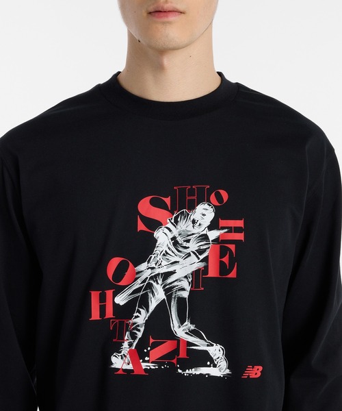 NEW BALANCE（ニューバランス）の「大谷翔平グラフィック長袖Tシャツ2（Tシャツ/カットソー・メンズ・ブラック/ホワイト・SMALL/MEDIUM/LARGE/X-LARGE/XX-LARGE）」の5枚目の写真