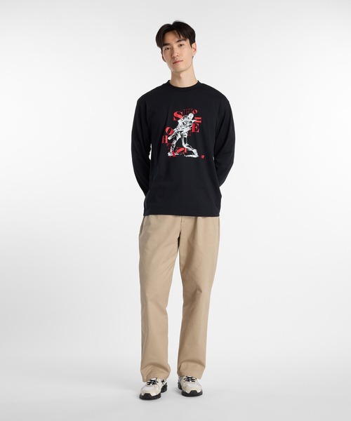 NEW BALANCE（ニューバランス）の「大谷翔平グラフィック長袖Tシャツ2（Tシャツ/カットソー・メンズ・ブラック/ホワイト・SMALL/MEDIUM/LARGE/X-LARGE/XX-LARGE）」の8枚目の写真