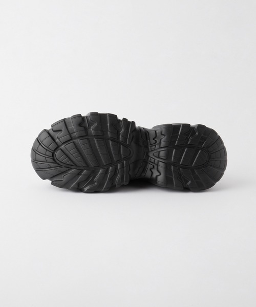 cussil(クシル)の「【cussil/クシル】+5.5cm ボリュームトラックソールレースアップシューズ(スニーカー・メンズ・ブラック・L/M/S)」の3枚目の写真