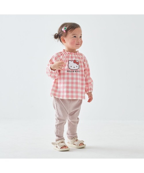 Belle Maison（ベルメゾン）の「襟ギャザープリント長袖Ｔシャツ（サンリオキャラクターズ）（Tシャツ/カットソー・キッズ・ピンク系その他3/ブルー系その他4・80/90/100/110/120）」の5枚目の写真
