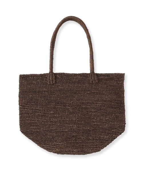 MUJI Labo（ムジラボ）の「MUJI Labo　手仕事で編み上げたアバカトートバッグ（トートバッグ・メンズ・ブラウン/ブラック・FREE）」の2枚目の写真