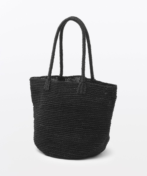 MUJI Labo（ムジラボ）の「MUJI Labo　手仕事で編み上げたアバカトートバッグ（トートバッグ・メンズ・ブラウン/ブラック・FREE）」の3枚目の写真