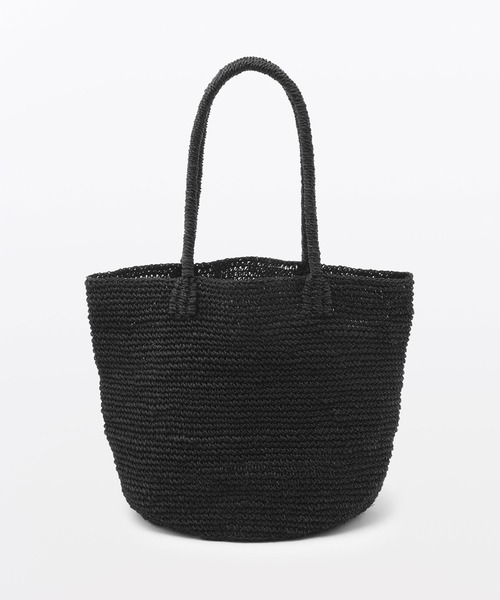 MUJI Labo（ムジラボ）の「MUJI Labo　手仕事で編み上げたアバカトートバッグ（トートバッグ・メンズ・ブラウン/ブラック・FREE）」の4枚目の写真