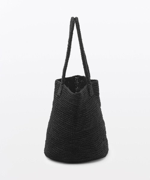 MUJI Labo（ムジラボ）の「MUJI Labo　手仕事で編み上げたアバカトートバッグ（トートバッグ・メンズ・ブラウン/ブラック・FREE）」の6枚目の写真