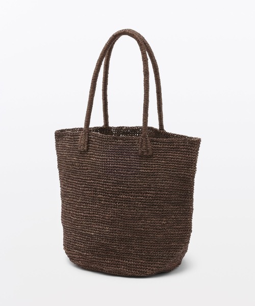 MUJI Labo（ムジラボ）の「MUJI Labo　手仕事で編み上げたアバカトートバッグ（トートバッグ・メンズ・ブラウン/ブラック・FREE）」の10枚目の写真