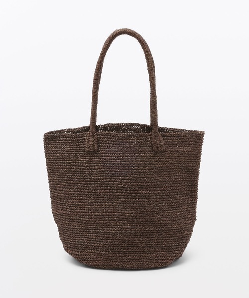 MUJI Labo（ムジラボ）の「MUJI Labo　手仕事で編み上げたアバカトートバッグ（トートバッグ・メンズ・ブラウン/ブラック・FREE）」の11枚目の写真