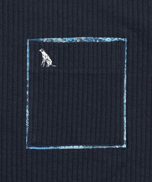 TETE(テット)の「【TETE SELECTION】サッカーダブルポケットTシャツ/シアサッカー 半袖 クルーネック カジュアル(Tシャツ/カットソー・メンズ・チャコールグレー/ホワイト/ネイビー・X-LARGE/LARGE/MEDIUM)」の10枚目の写真