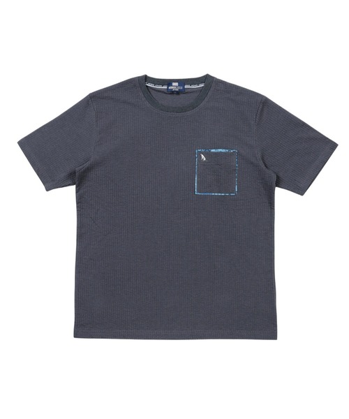 TETE(テット)の「【TETE SELECTION】サッカーダブルポケットTシャツ/シアサッカー 半袖 クルーネック カジュアル(Tシャツ/カットソー・メンズ・チャコールグレー/ホワイト/ネイビー・X-LARGE/LARGE/MEDIUM)」の7枚目の写真