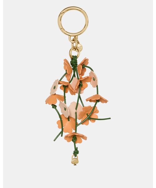 チャームド フラワー バッグ チャーム（キーホルダー）｜kate spade