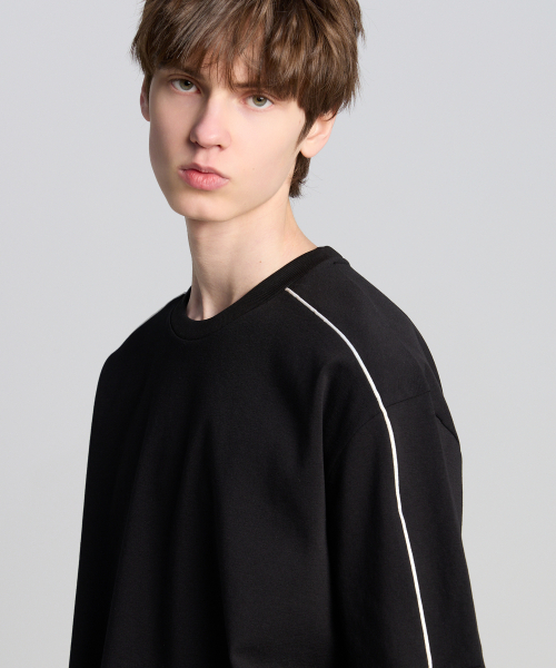 TENER(テネル)の「ピンストライプポイント半袖Tシャツブラック(Tシャツ/カットソー・メンズ・その他・FREE)」の4枚目の写真