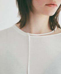CLANE（クラネ）の「DROOP THIN CODE SOFT TOPS（Tシャツ/カットソー・レディース）」