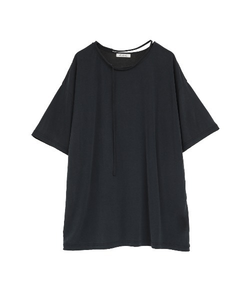 CLANE（クラネ）の「DROOP THIN CODE SOFT TOPS（Tシャツ/カットソー・レディース・ブラック/ホワイト/ピンク・F）」の19枚目の写真