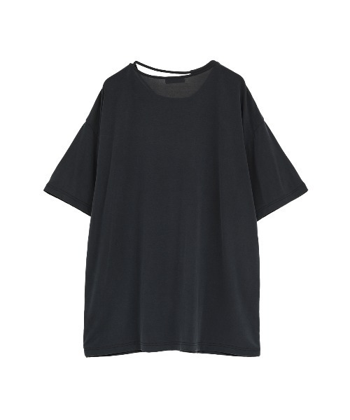 CLANE（クラネ）の「DROOP THIN CODE SOFT TOPS（Tシャツ/カットソー・レディース・ブラック/ホワイト/ピンク・F）」の20枚目の写真