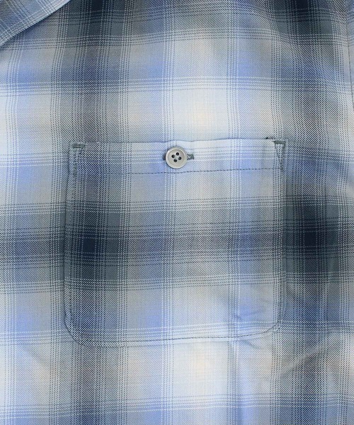 TopIsm(トップイズム)の「OMBRE SS SHIRT(シャツ/ブラウス・メンズ・ラベンダー/ライトブルー・XXL/XL/L/M)」の4枚目の写真