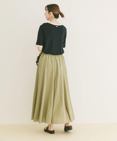 ITEMS URBANRESEARCH(アイテムズ アーバンリサーチ)の「コットン楊柳フレアスカート(スカート・レディース・ブラウン/グレー/ライトカーキ・FREE)」の7枚目の写真