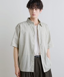 Buyer's Select/パナマドビー オンブレ/ギンガムチェック 半袖シャツ
