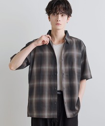 Buyer's Select/パナマドビー オンブレ/ギンガムチェック 半袖シャツ