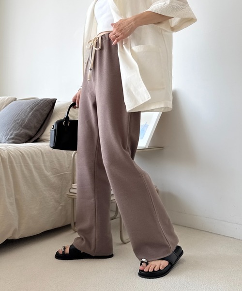 CIAOPANIC TYPY(チャオパニックティピー)の「【ZOZO限定】イージーワッフルパンツ(スウェットパンツ・レディース・ブラウン/ベージュ/グレー/ブラック/アイボリー・SMALL/MEDIUM/LARGE)」の4枚目の写真