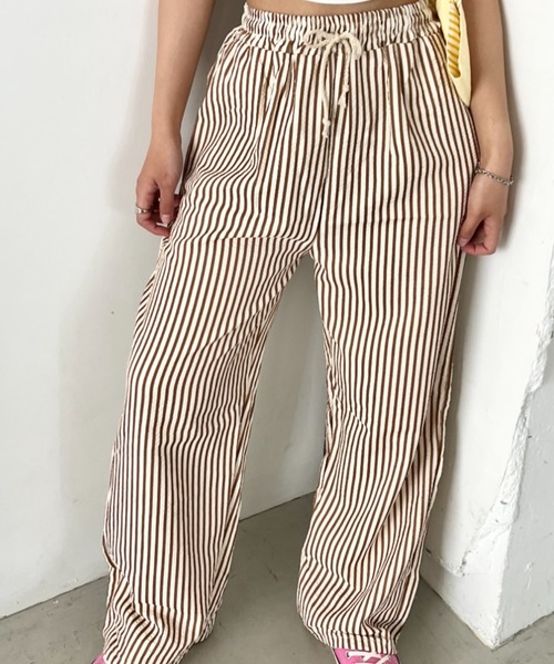wears(ウェアーズ)の「カラーストライプセミワイドイージーパンツ(その他パンツ・レディース・ブラック/レッド/グリーン/ブラウン・FREE)」の14枚目の写真