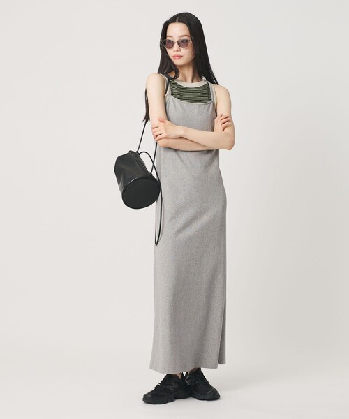 BEAUTY&YOUTH UNITED ARROWS（ビューティーアンドユースユナイテッドアローズ）の「【WEB限定】シアートップス＆キャミソールワンピースセット（ワンピース・レディース・ライム/グレー/ブラック・FREE）」の2枚目の写真