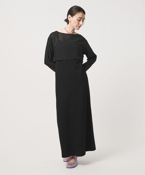 BEAUTY&YOUTH UNITED ARROWS（ビューティーアンドユースユナイテッドアローズ）の「【WEB限定】シアートップス＆キャミソールワンピースセット（ワンピース・レディース・ライム/グレー/ブラック・FREE）」の9枚目の写真
