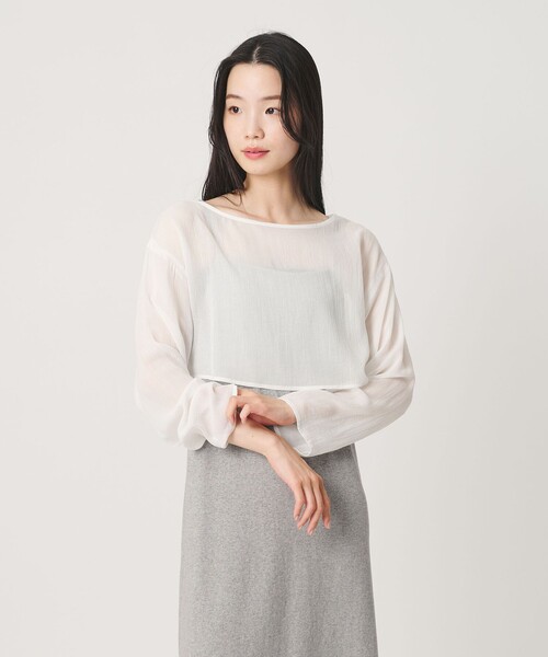 BEAUTY&YOUTH UNITED ARROWS（ビューティーアンドユースユナイテッドアローズ）の「【WEB限定】シアートップス＆キャミソールワンピースセット（ワンピース・レディース・ライム/グレー/ブラック・FREE）」の13枚目の写真