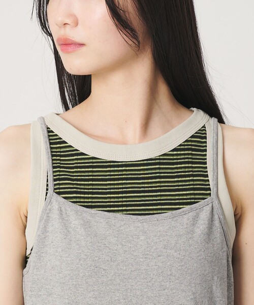 BEAUTY&YOUTH UNITED ARROWS（ビューティーアンドユースユナイテッドアローズ）の「【WEB限定】シアートップス＆キャミソールワンピースセット（ワンピース・レディース・ライム/グレー/ブラック・FREE）」の21枚目の写真