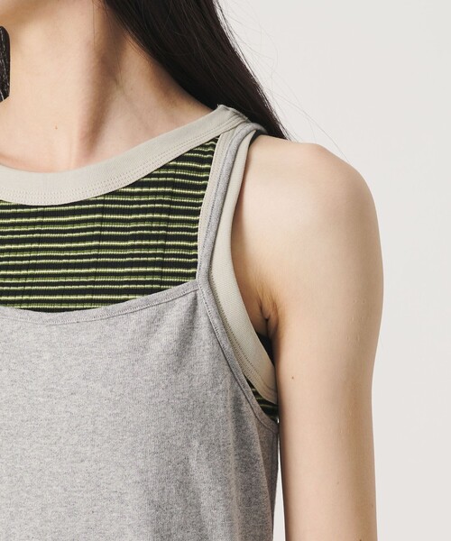 BEAUTY&YOUTH UNITED ARROWS（ビューティーアンドユースユナイテッドアローズ）の「【WEB限定】シアートップス＆キャミソールワンピースセット（ワンピース・レディース・ライム/グレー/ブラック・FREE）」の22枚目の写真