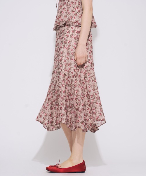DEICY(デイシー)の「ヴィンテージローズシフォンスカート(スカート・レディース・ピンク/レッド・0/1)」の11枚目の写真