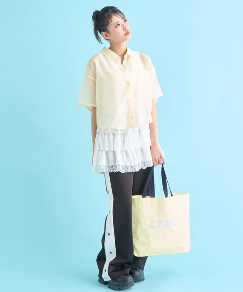 LOVETOXIC(ラブトキシック)の「【LTXC/吸水速乾】星刺しゅうトラックパンツ(その他パンツ・キッズ・ブラック/サックスブルー・L:160cm/S:140cm/130cm/M:150cm)」の6枚目の写真