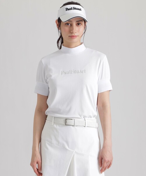 GOLF Women's】エアリーメッシュモックネックシャツ（ゴルフグッズ