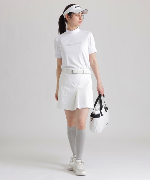 GOLF Women's】エアリーメッシュモックネックシャツ（ゴルフグッズ