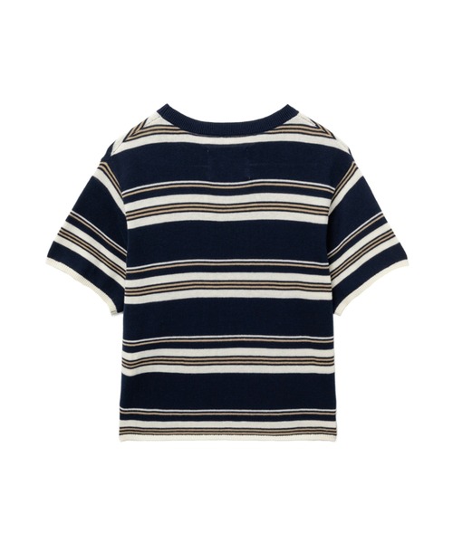 A BATHING APE(アベイシングエイプ)の「REGULAR STRIPES SWEATER(ニット/セーター・レディース・ネイビー・X-SMALL/SMALL)」の2枚目の写真