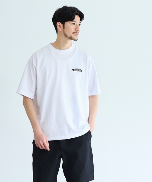 coca（coca）（コカ）の「胸ロゴ刺繍Tシャツ（Tシャツ/カットソー・メンズ・ブラック/ホワイト・L/M/XL）」の3枚目の写真