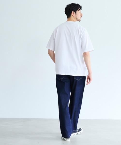 coca（coca）（コカ）の「胸ロゴ刺繍Tシャツ（Tシャツ/カットソー・メンズ・ブラック/ホワイト・L/M/XL）」の4枚目の写真