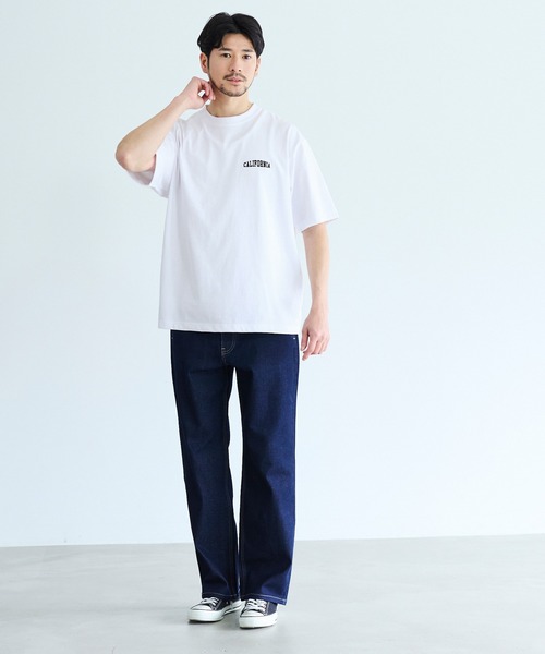 coca（coca）（コカ）の「胸ロゴ刺繍Tシャツ（Tシャツ/カットソー・メンズ・ブラック/ホワイト・L/M/XL）」の5枚目の写真