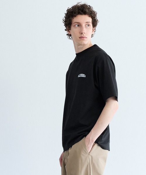 coca（coca）（コカ）の「胸ロゴ刺繍Tシャツ（Tシャツ/カットソー・メンズ・ブラック/ホワイト・L/M/XL）」の11枚目の写真