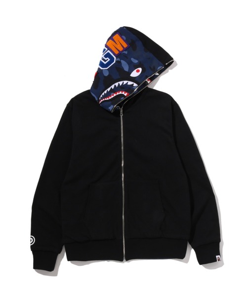 COLOR CAMO REVERSIBLE SHARK FULL ZIP HOODIE（パーカー）｜A BATHING