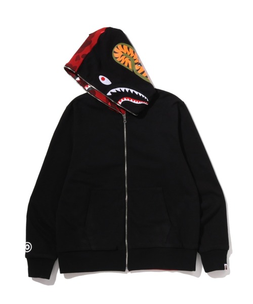 A BATHING APE(アベイシングエイプ)の「COLOR CAMO REVERSIBLE SHARK FULL ZIP HOODIE(パーカー・メンズ・ネイビー/パープル/ブラック/レッド・LARGE/MEDIUM/SMALL/XX-LARGE/X-LARGE)」の8枚目の写真