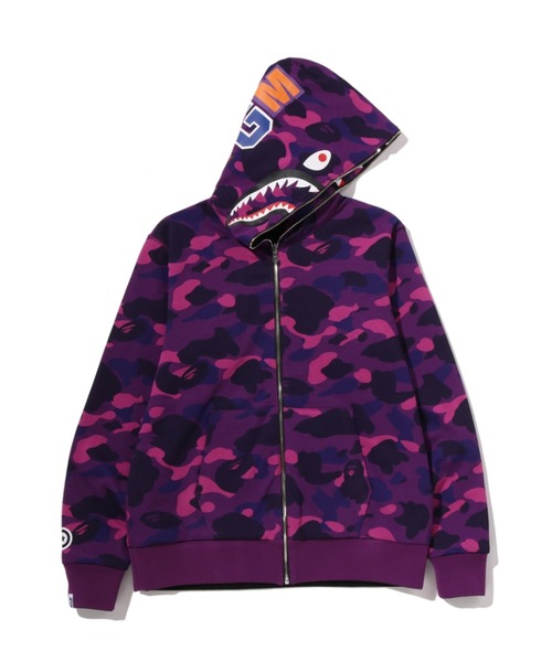 A BATHING APE(アベイシングエイプ)の「COLOR CAMO REVERSIBLE SHARK FULL ZIP HOODIE(パーカー・メンズ・ネイビー/パープル/ブラック/レッド・LARGE/MEDIUM/SMALL/XX-LARGE/X-LARGE)」の19枚目の写真