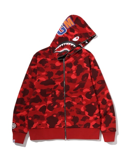 A BATHING APE(アベイシングエイプ)の「COLOR CAMO REVERSIBLE SHARK FULL ZIP HOODIE(パーカー・メンズ・ネイビー/パープル/ブラック/レッド・LARGE/MEDIUM/SMALL/XX-LARGE/X-LARGE)」の20枚目の写真