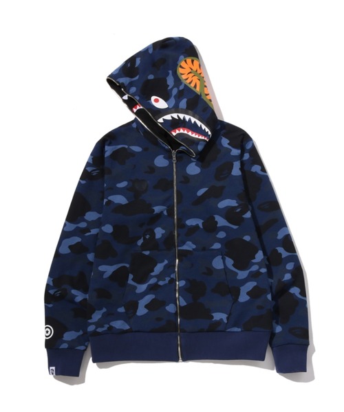 A BATHING APE(アベイシングエイプ)の「COLOR CAMO REVERSIBLE SHARK FULL ZIP HOODIE(パーカー・メンズ・ネイビー/パープル/ブラック/レッド・LARGE/MEDIUM/SMALL/XX-LARGE/X-LARGE)」の22枚目の写真