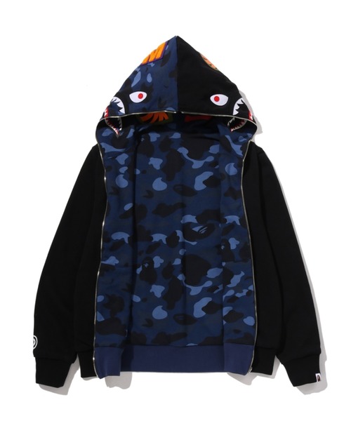 A BATHING APE(アベイシングエイプ)の「COLOR CAMO REVERSIBLE SHARK FULL ZIP HOODIE(パーカー・メンズ・ネイビー/パープル/ブラック/レッド・LARGE/MEDIUM/SMALL/XX-LARGE/X-LARGE)」の14枚目の写真