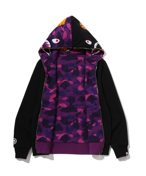 A BATHING APE(アベイシングエイプ)の「COLOR CAMO REVERSIBLE SHARK FULL ZIP HOODIE(パーカー・メンズ・ネイビー/パープル/ブラック/レッド・LARGE/MEDIUM/SMALL/XX-LARGE/X-LARGE)」の15枚目の写真